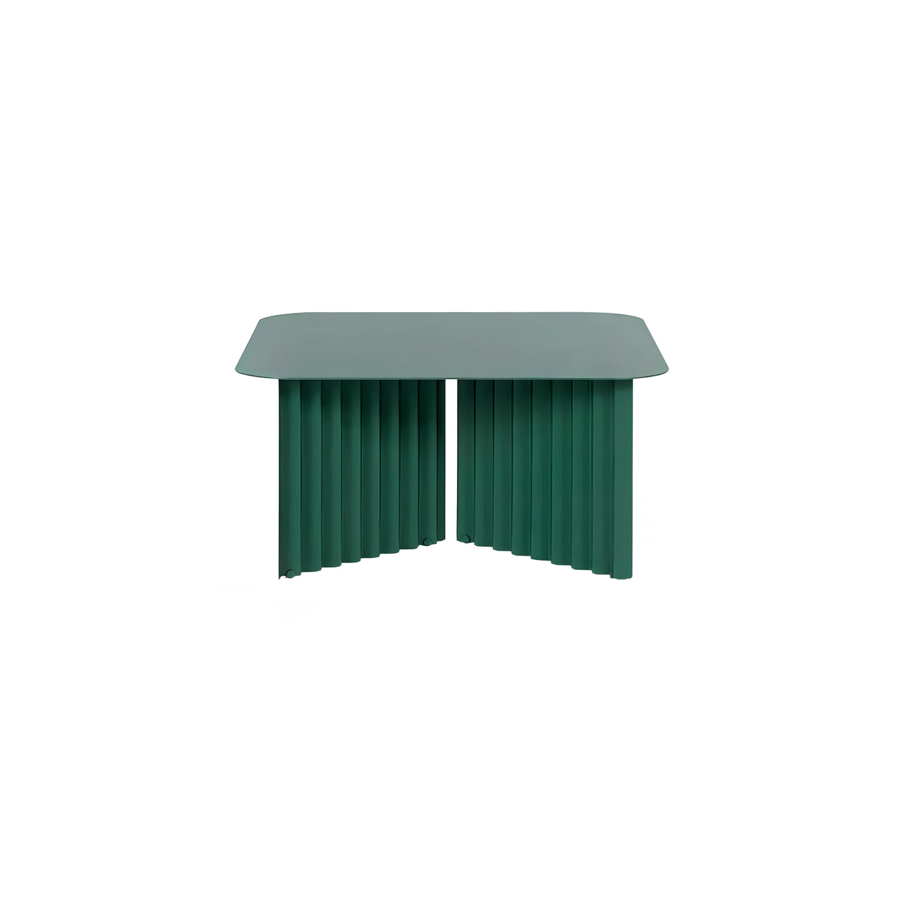 Plec Rectangular Occasional Table: Steel + Medium - 27.6