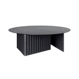 Plec Round Occasional Table: Steel + Large - 35.4