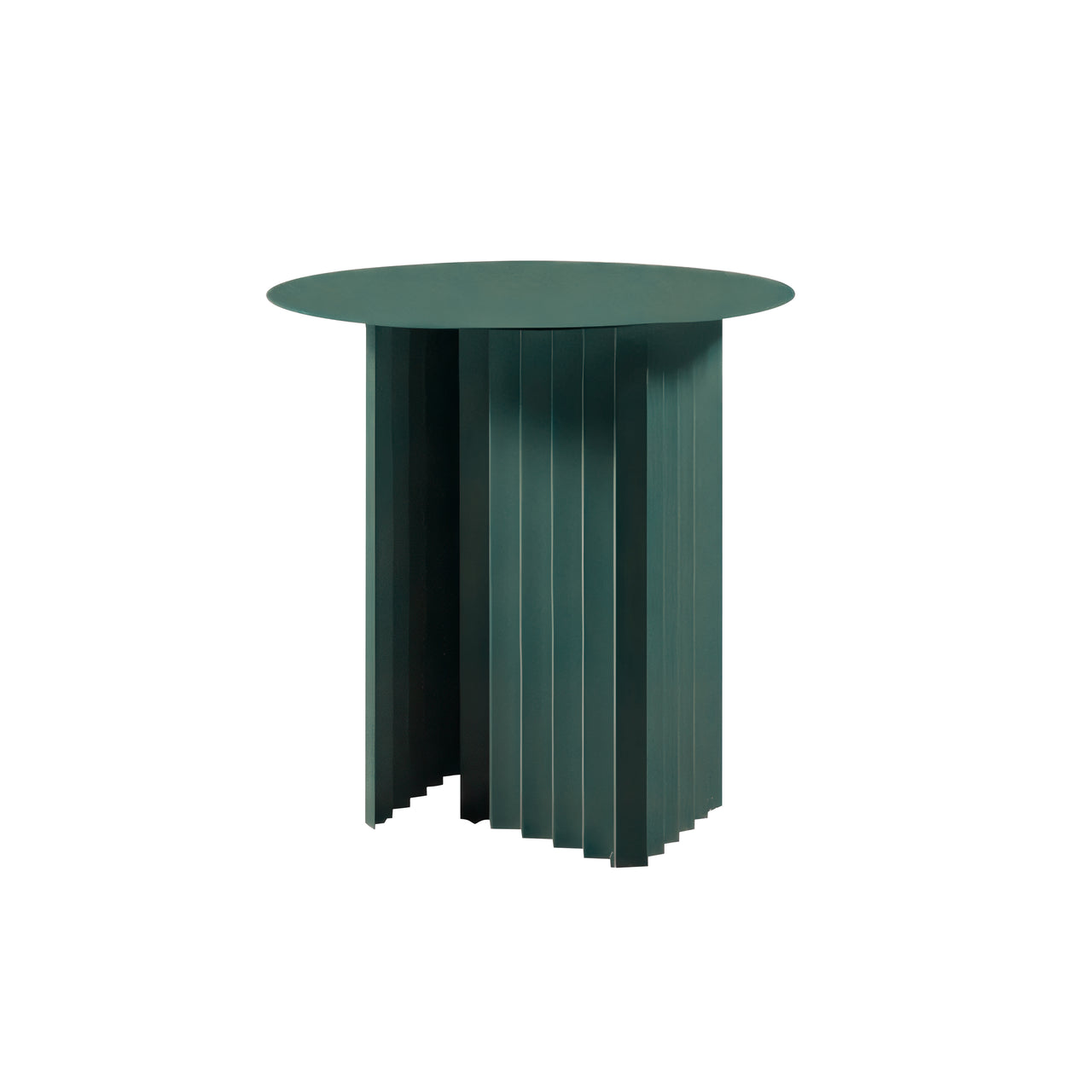 Plec Round Occasional Table: Steel + Small - 19.7