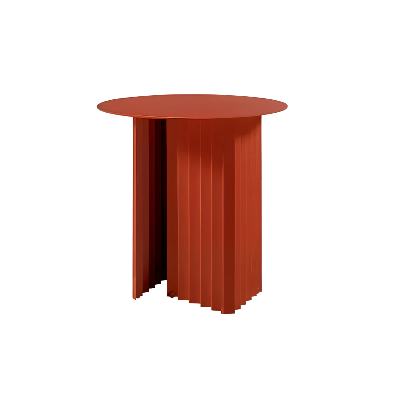 Plec Round Occasional Table: Steel + Small - 19.7