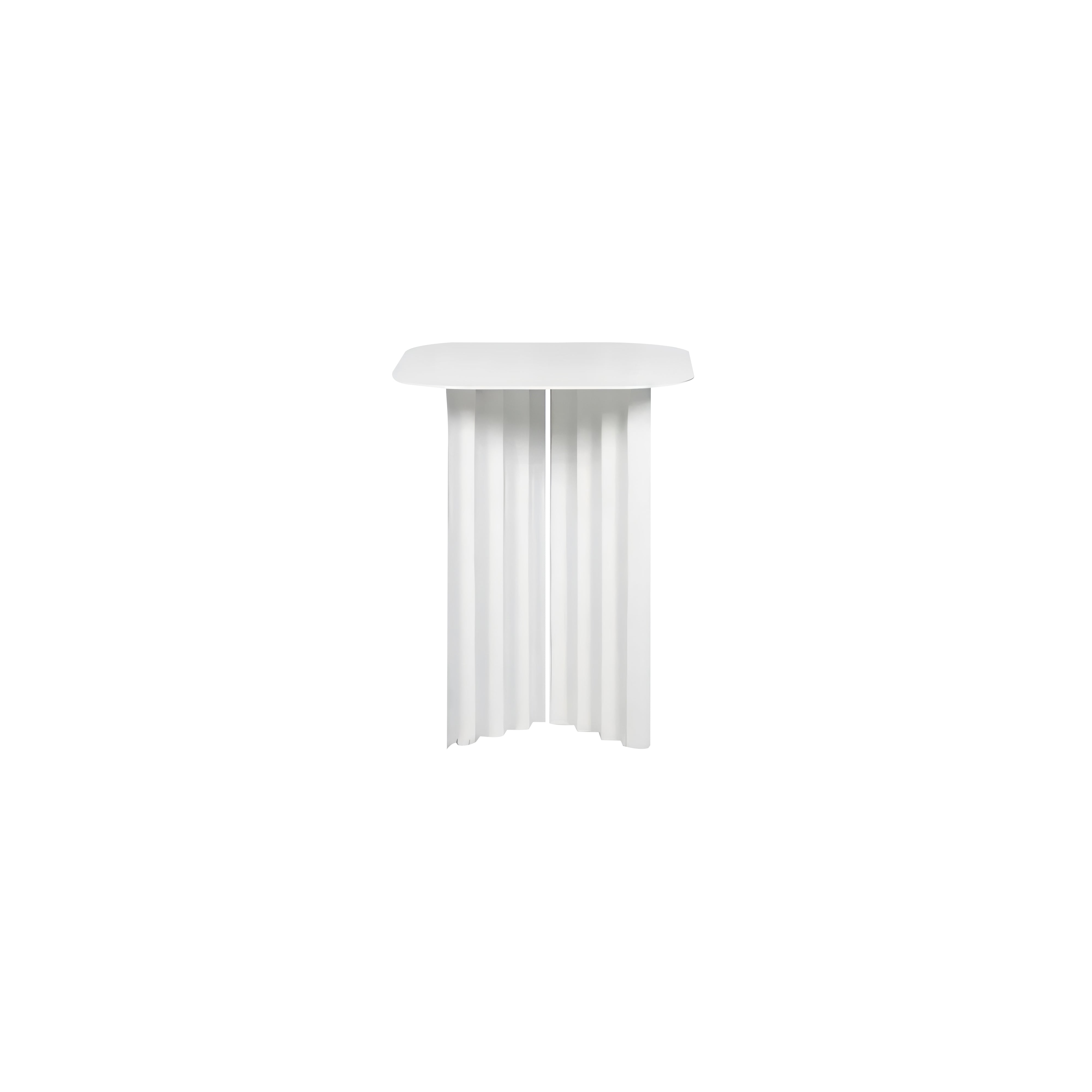 Plec Rectangular Occasional Table: Steel + Small - 14.8
