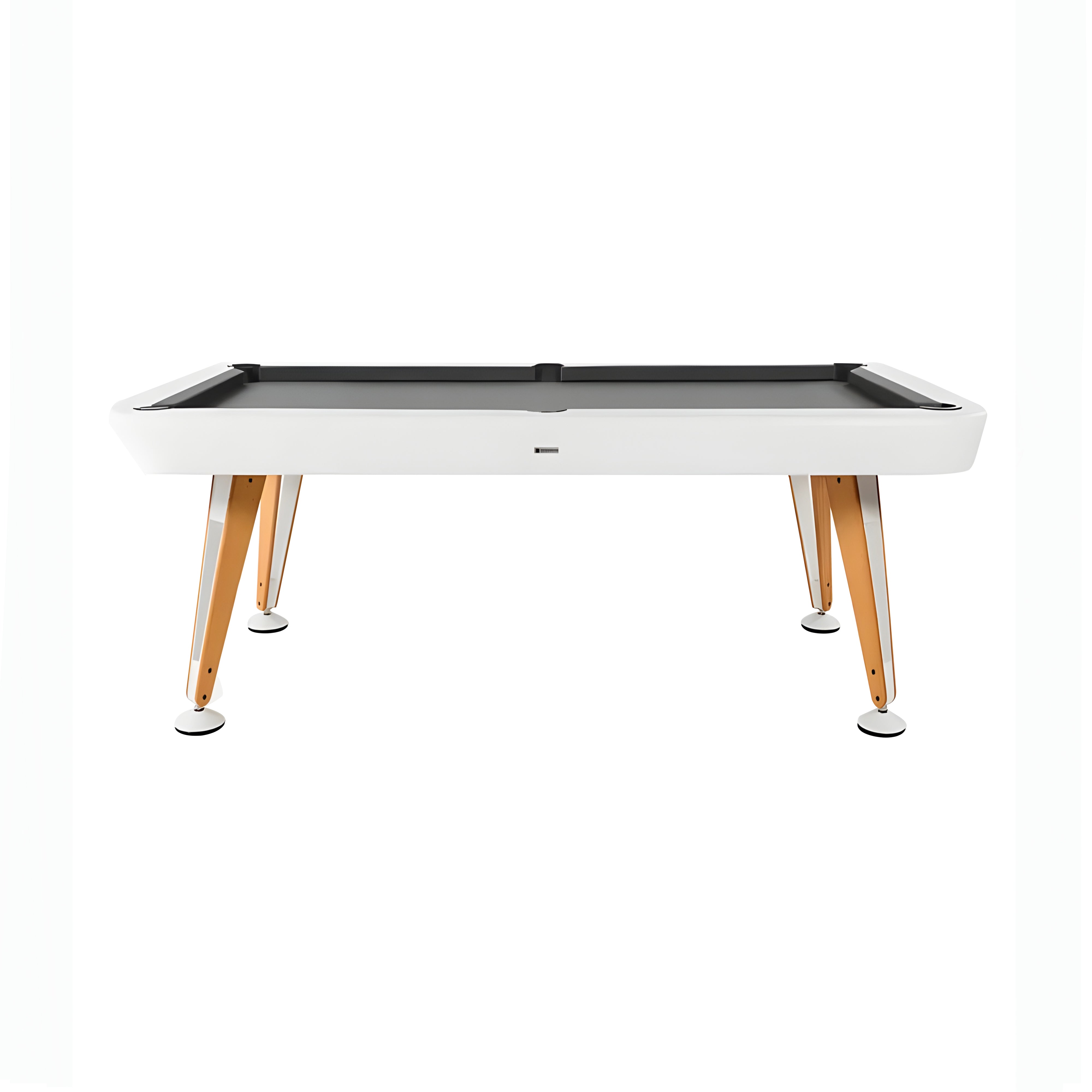 Diagonal Outdoor Pool Table: 6 Feet + Traffic White + Carbon