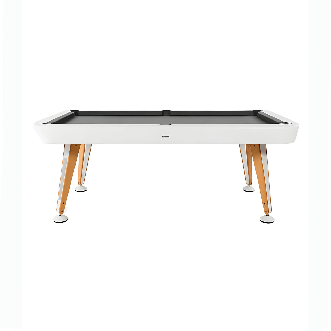 Diagonal Outdoor Pool Table: 6 Feet + Traffic White + Carbon