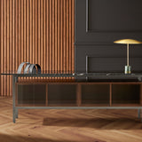 Chicago Glass Door Sideboard: Large