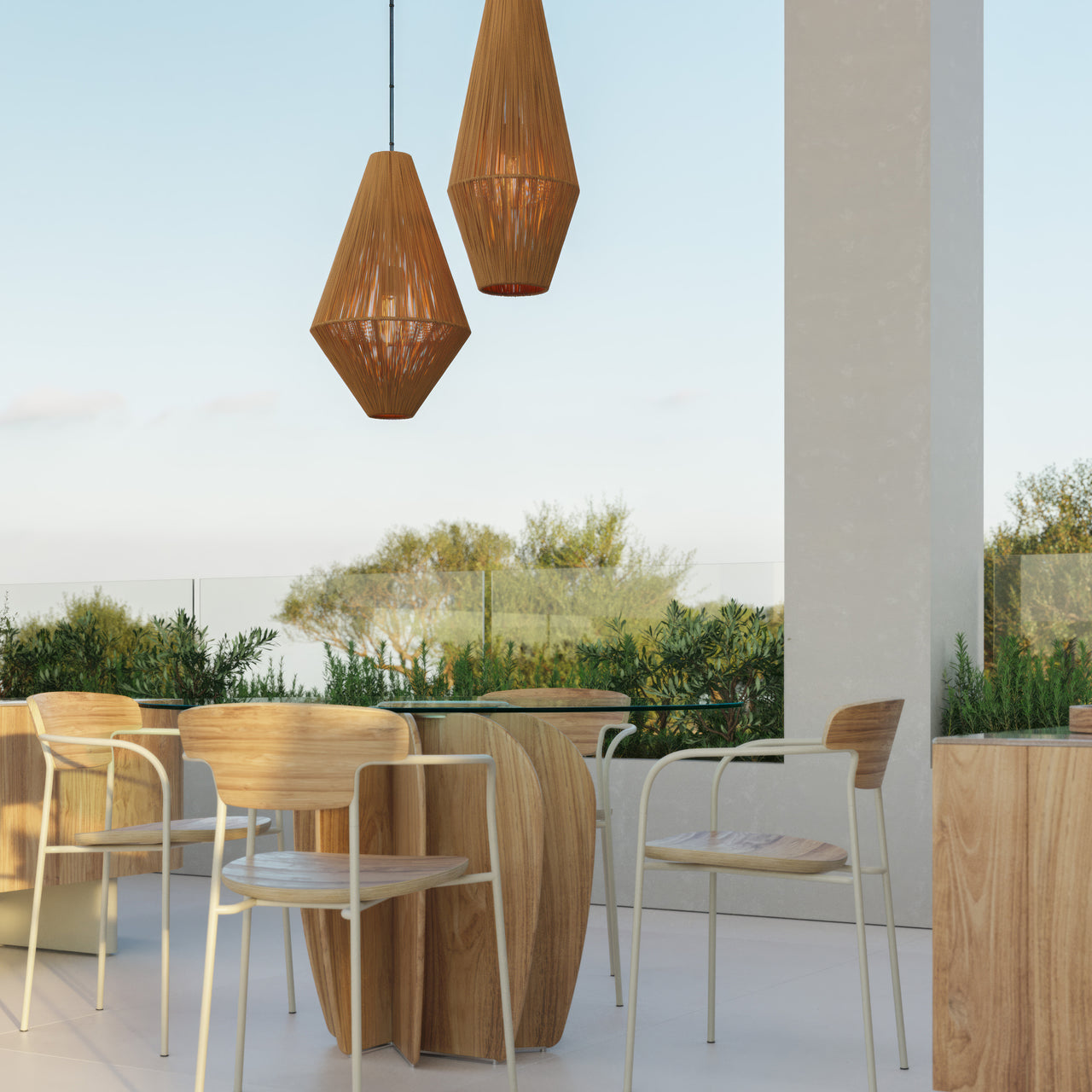 Coral Table: Outdoor