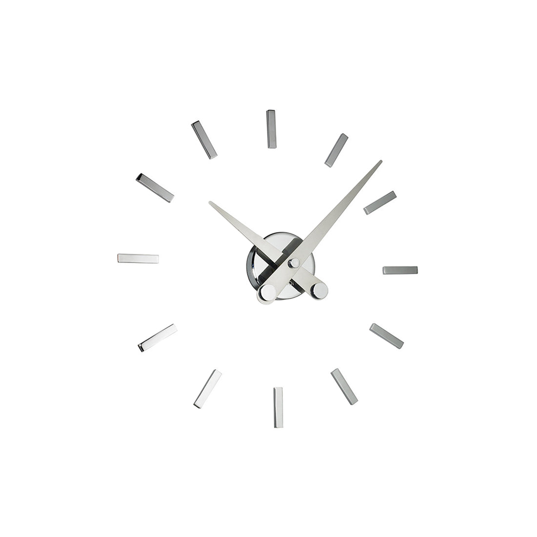 Puntos Suspensivos Wall Clock: 12 + Stainless Steel