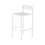 Rachel Bar Stool: White + Without Seatpad + Back Cushion