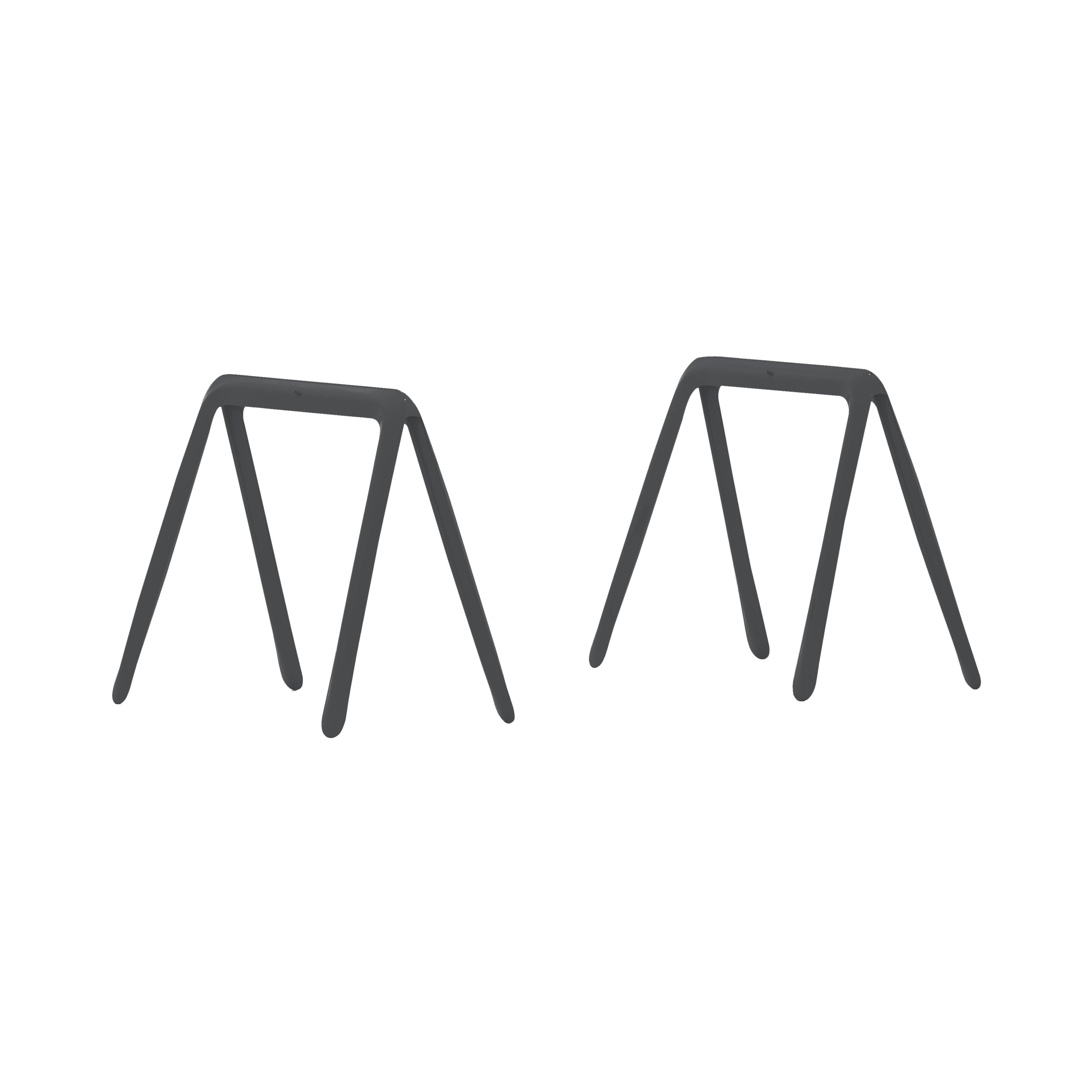 Koza Trestle Pair: Graphite Grey Matt Steel