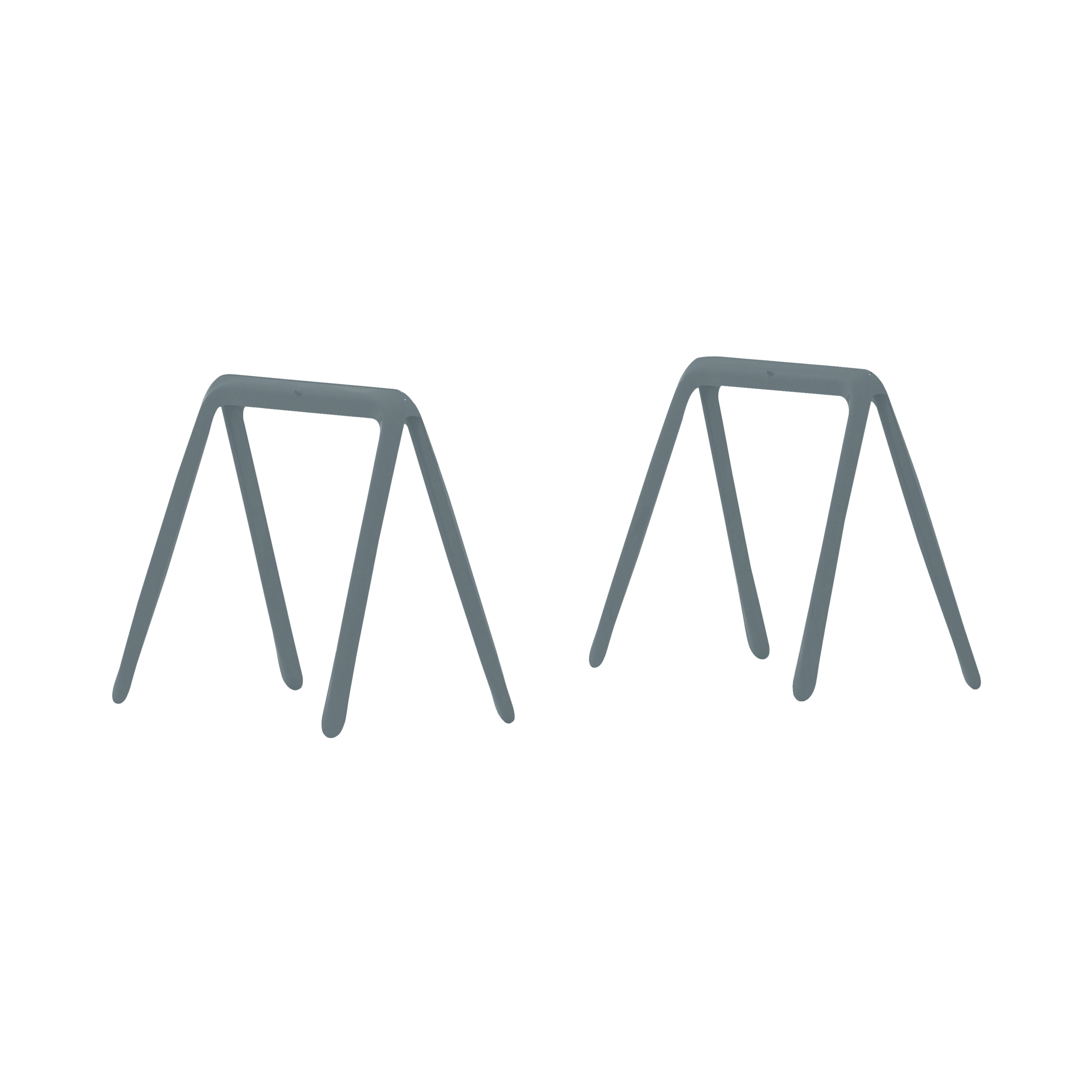 Koza Trestle Pair: Blue Grey Matt Steel