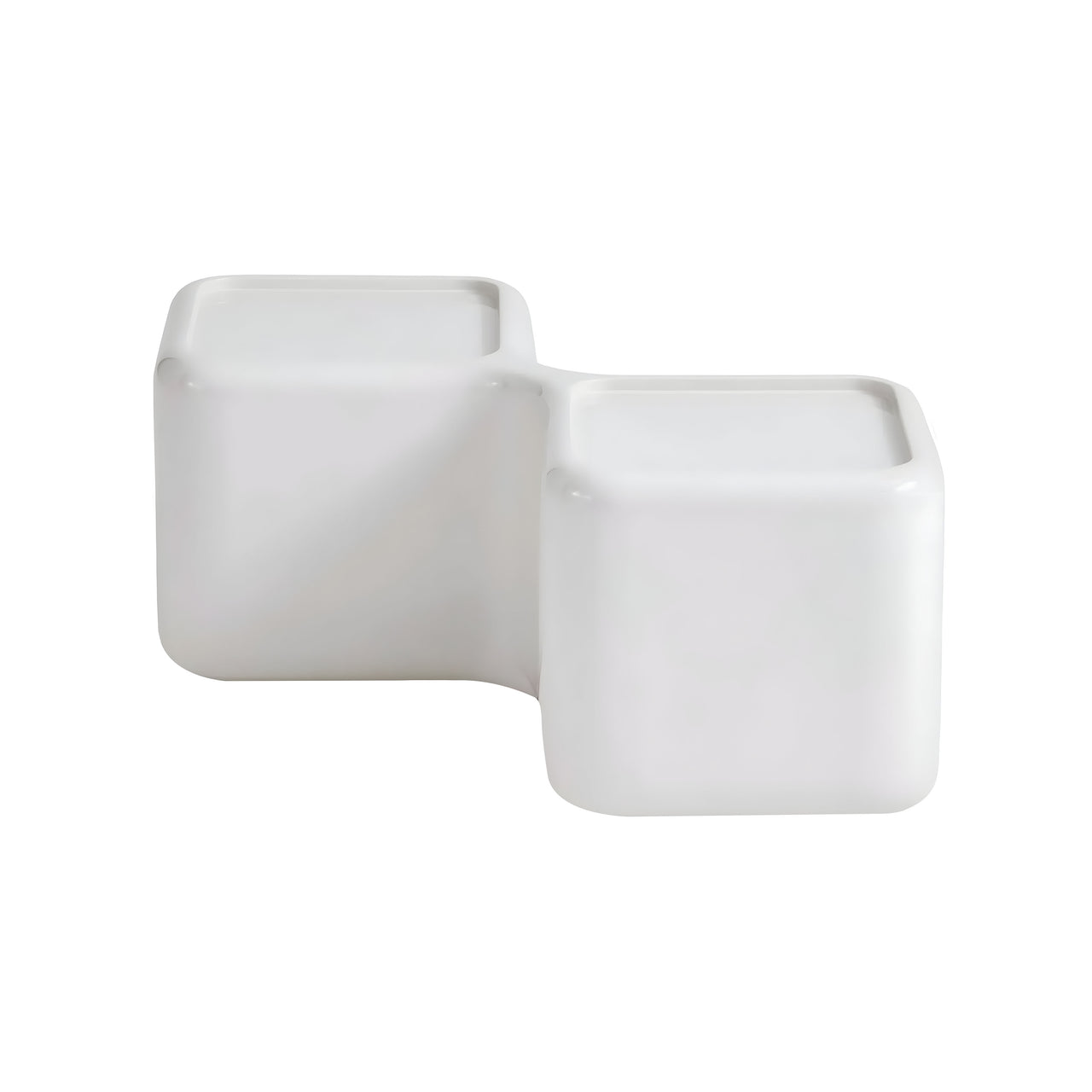 Rectangular High Module Coffee Table: White