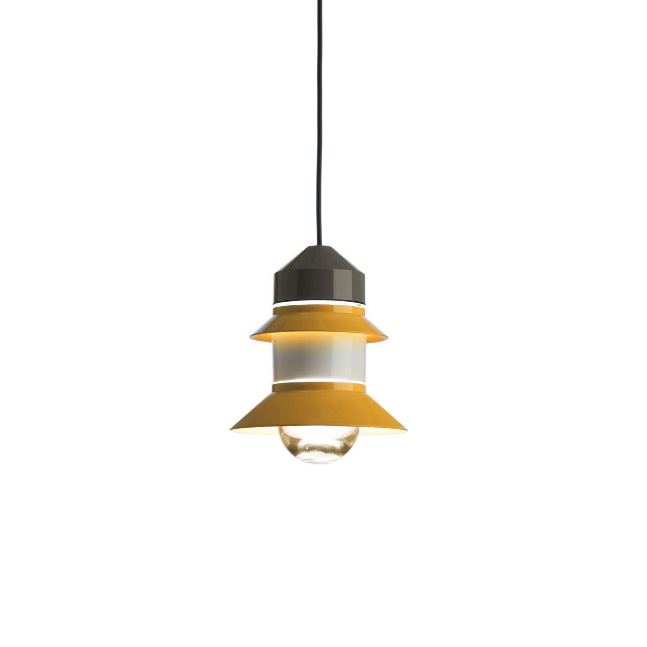 Santorini IP65 Light with Canopy: Mustard