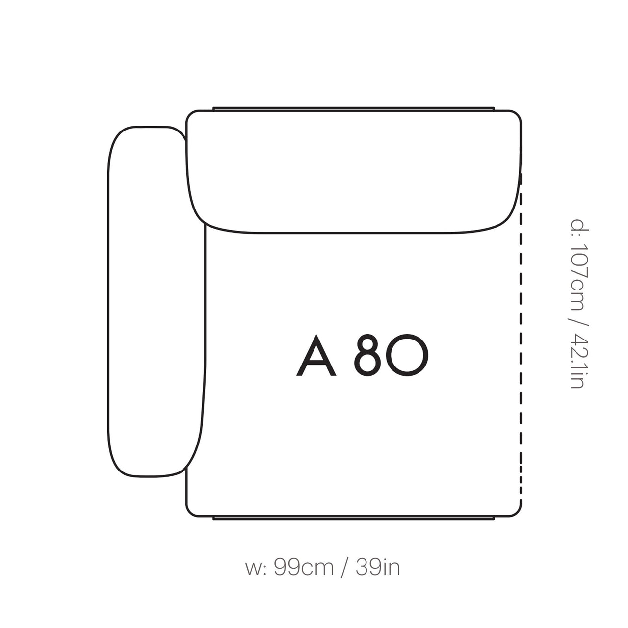 In Situ Sofa Modules: Left Armrest