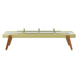 Track Dining Shuffleboard: 14 Feet + Green Beige + Snow Lining