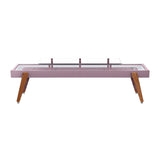 Track Dining Shuffleboard: 12 Feet + Pastel Violet + Snow Lining