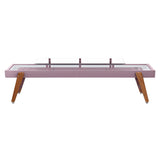 Track Dining Shuffleboard: 14 Feet + Pastel Violet + Snow Lining