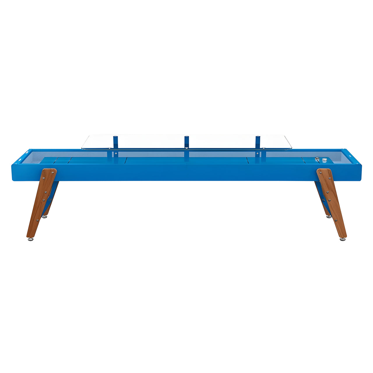 Track Dining Shuffleboard: 14 Feet + Sky Blue + Sky Lining