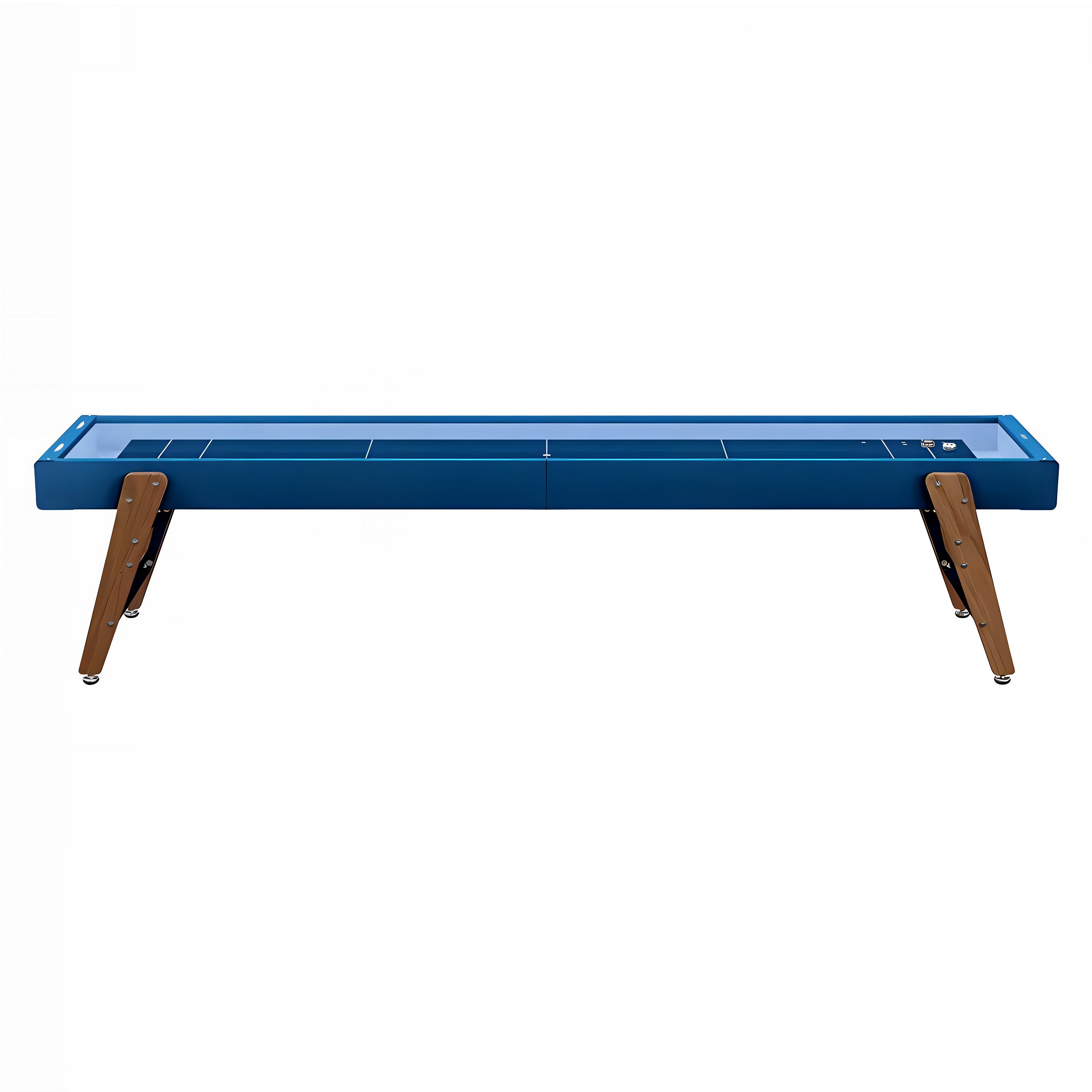 Track Shuffleboard: 14 Feet + Green Blue + Sky Lining