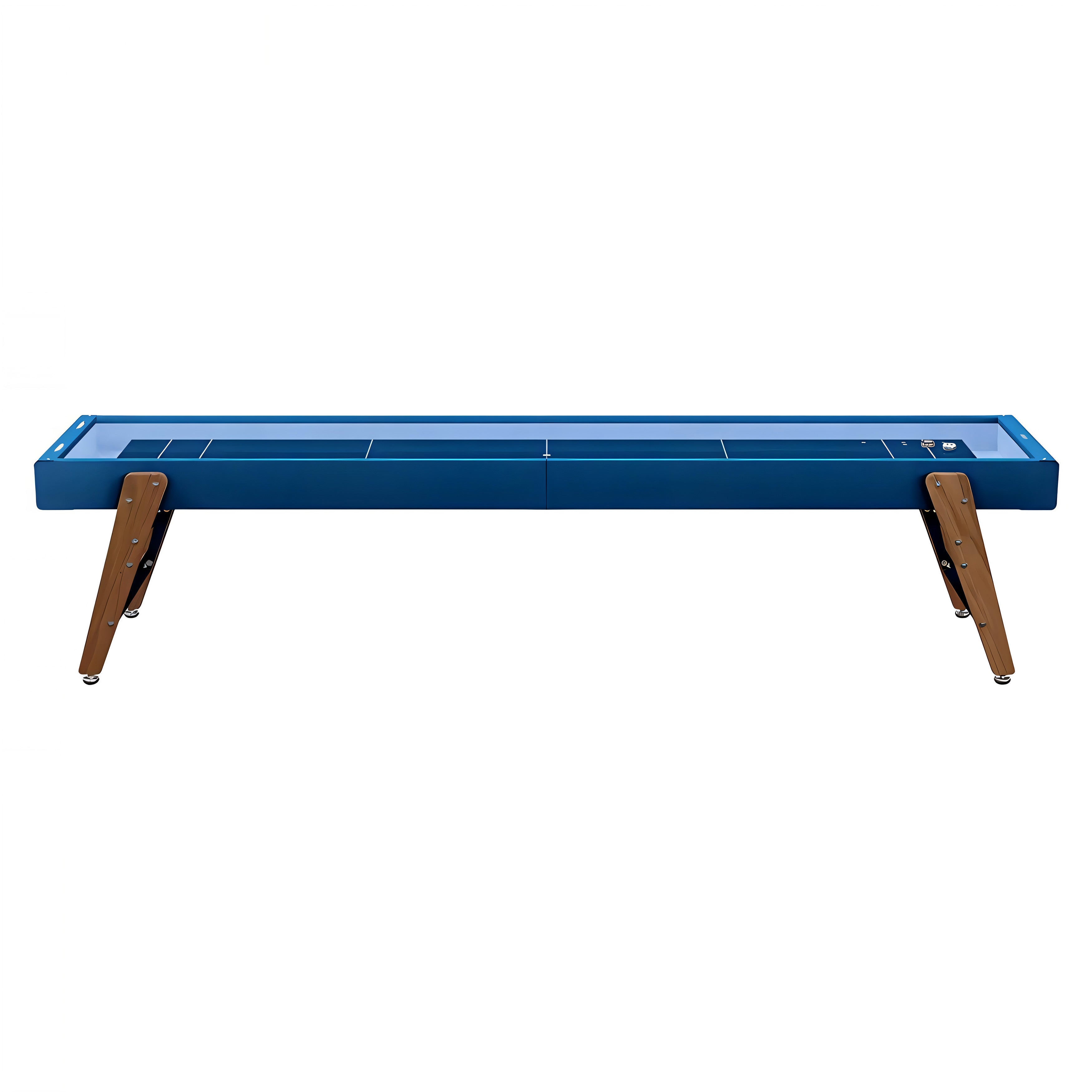 Track Shuffleboard: 14 Feet + Green Blue + Sky Lining