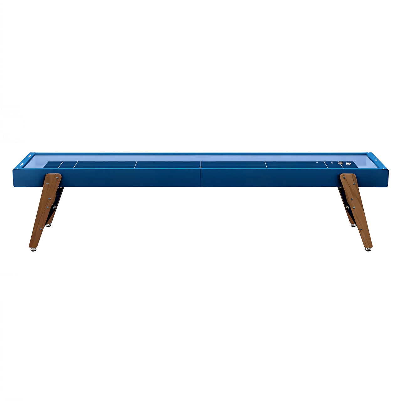 Track Shuffleboard: 14 Feet + Green Blue + Sky Lining