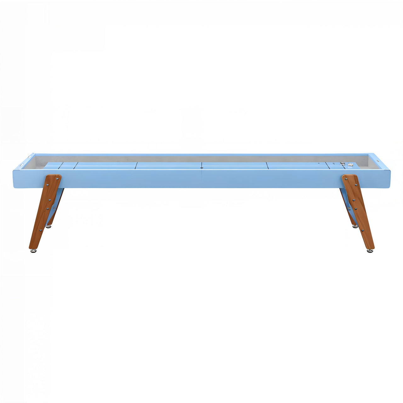 Track Shuffleboard: 14 Feet + Cool Blue + Snow Lining