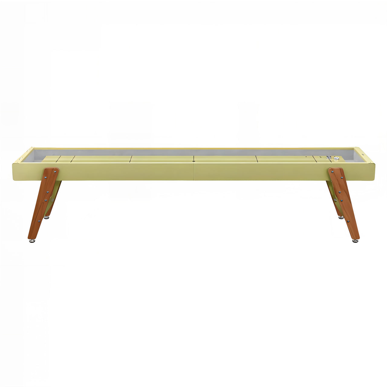 Track Shuffleboard: 14 Feet + Green Beige + Snow Lining