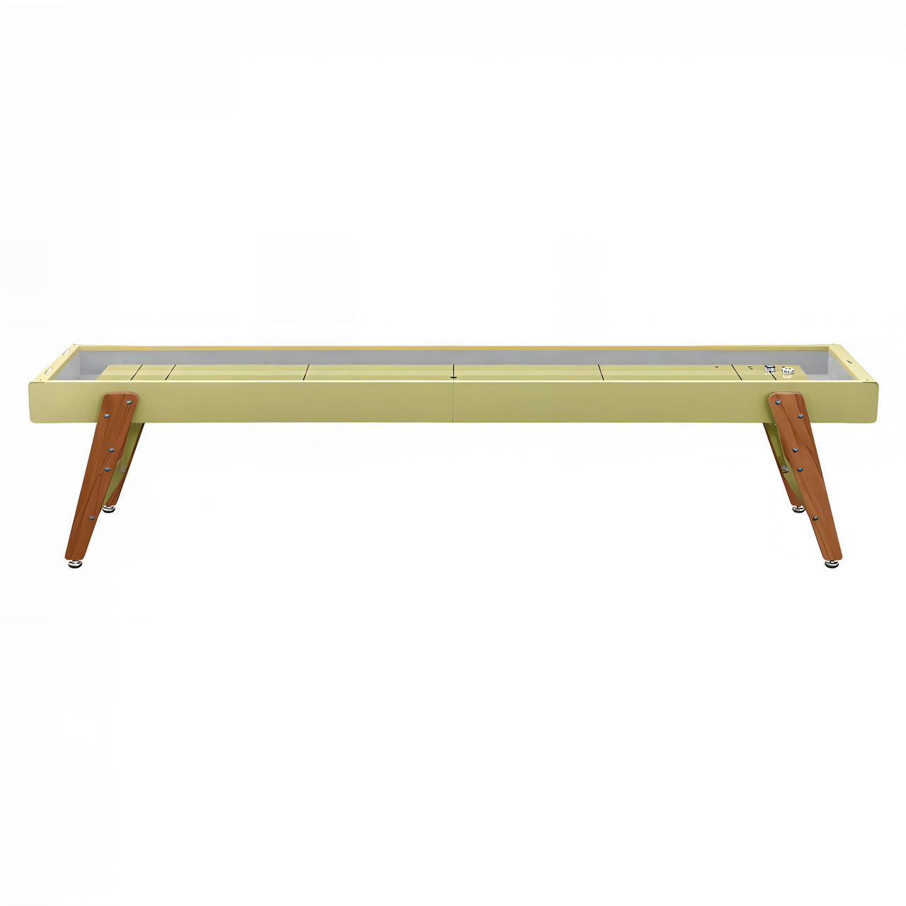 Track Shuffleboard: 14 Feet + Green Beige + Snow Lining