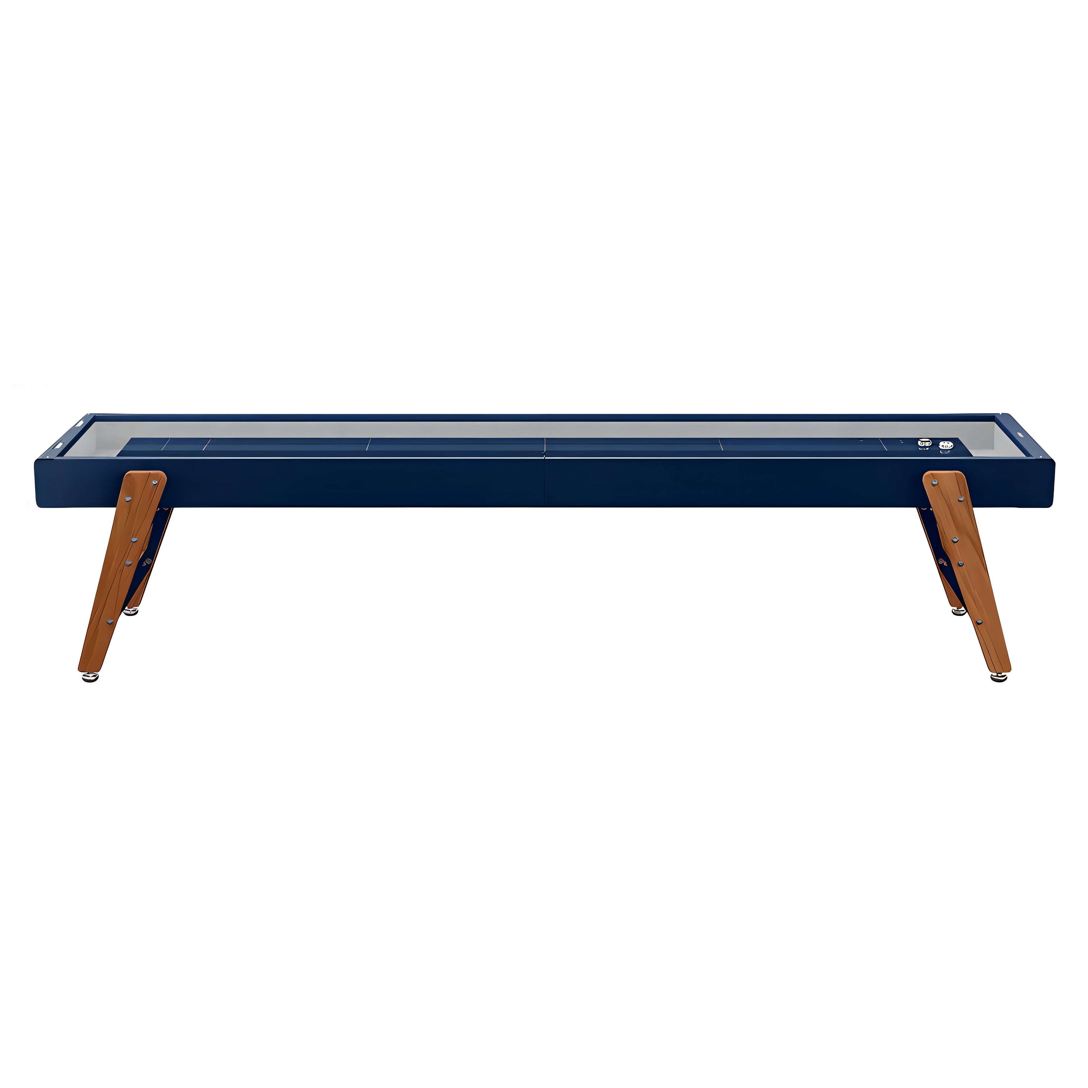 Track Shuffleboard: 14 Feet + Steel Blue + Sky Lining