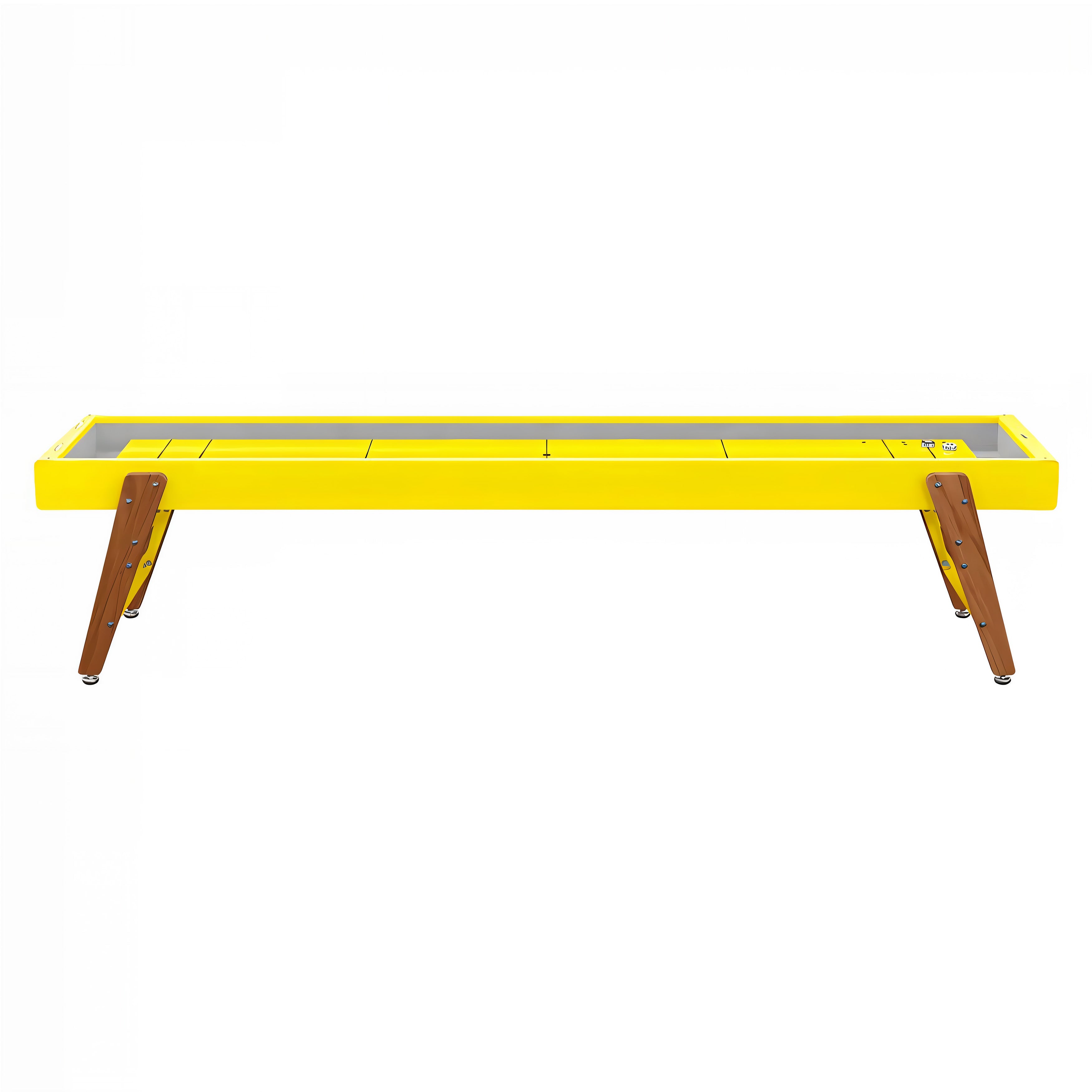 Track Shuffleboard: 14 Feet + Sulfur Yellow + Snow Lining