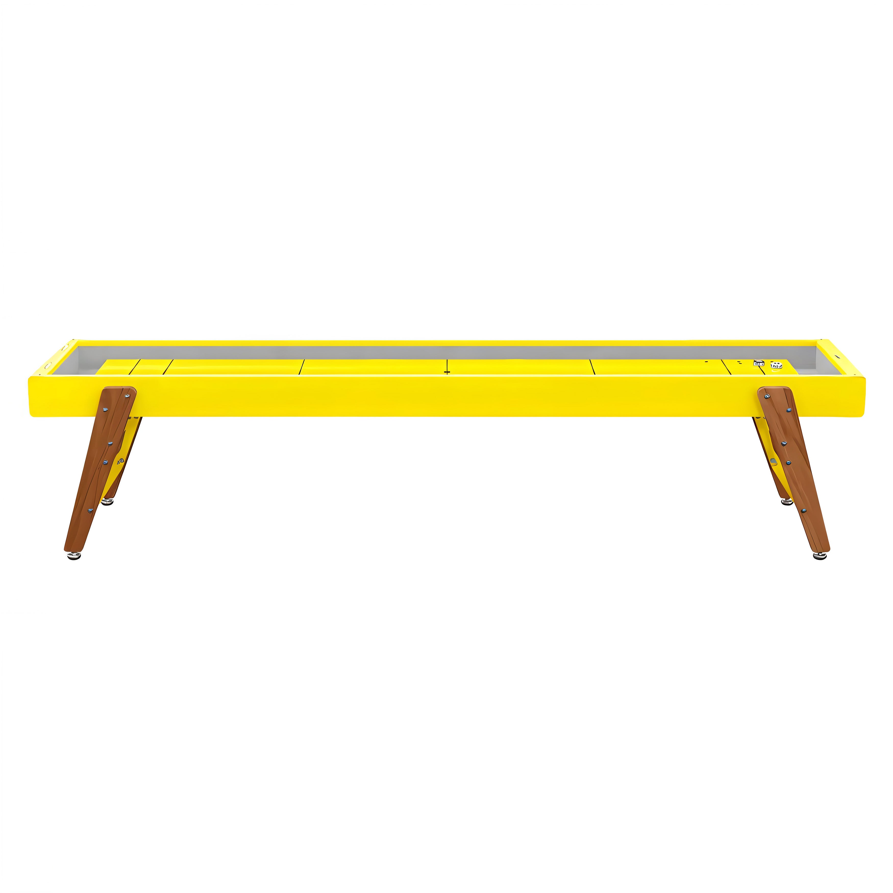 Track Shuffleboard: 14 Feet + Sulfur Yellow + Snow Lining