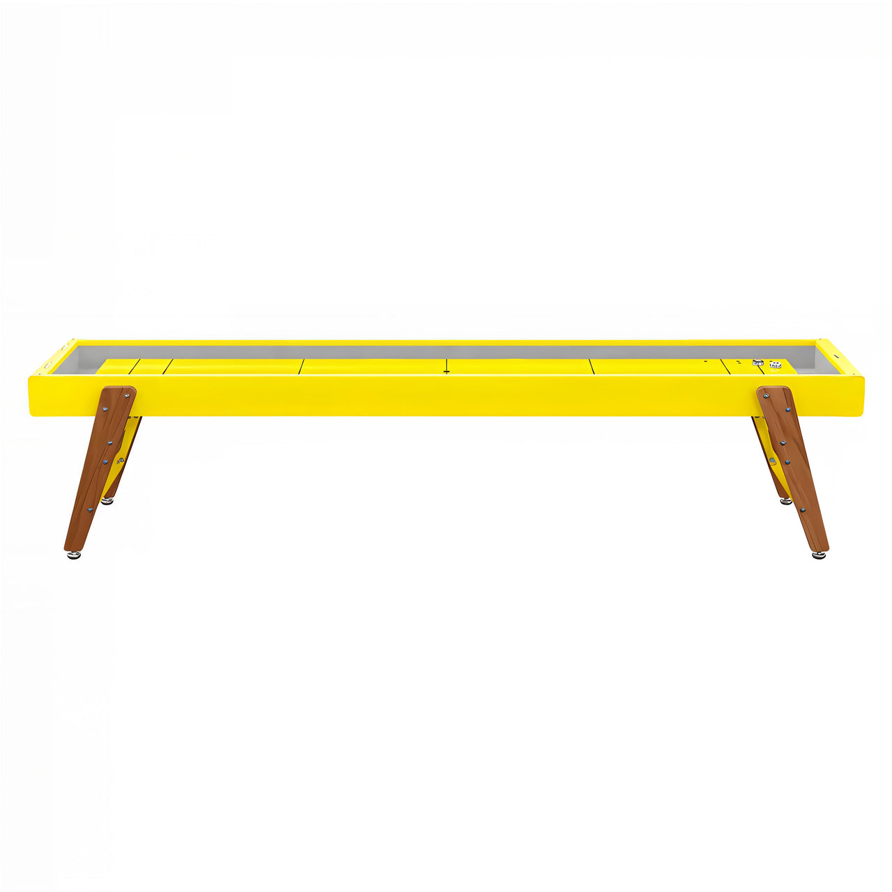 Track Shuffleboard: 14 Feet + Sulfur Yellow + Snow Lining