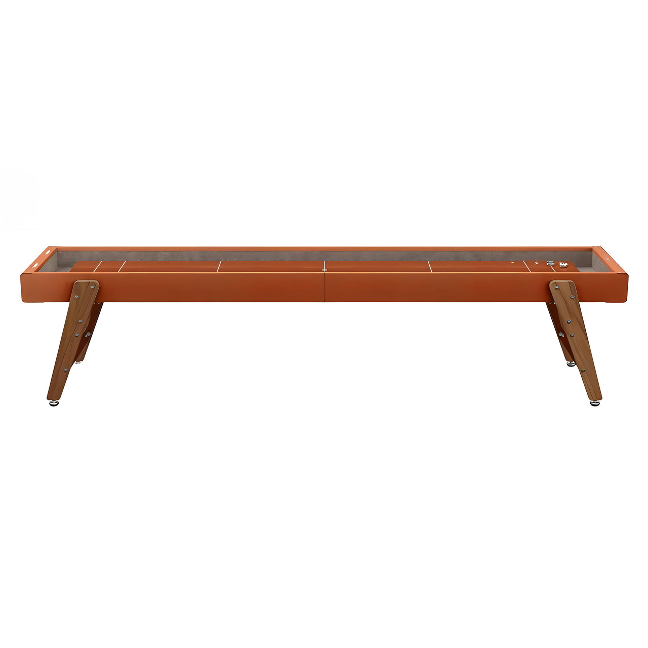 Track Shuffleboard: 14 Feet + Terracotta + Clay Lining