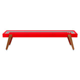 Track Shuffleboard: 14 Feet + Traffic Red + Burgundy Lining