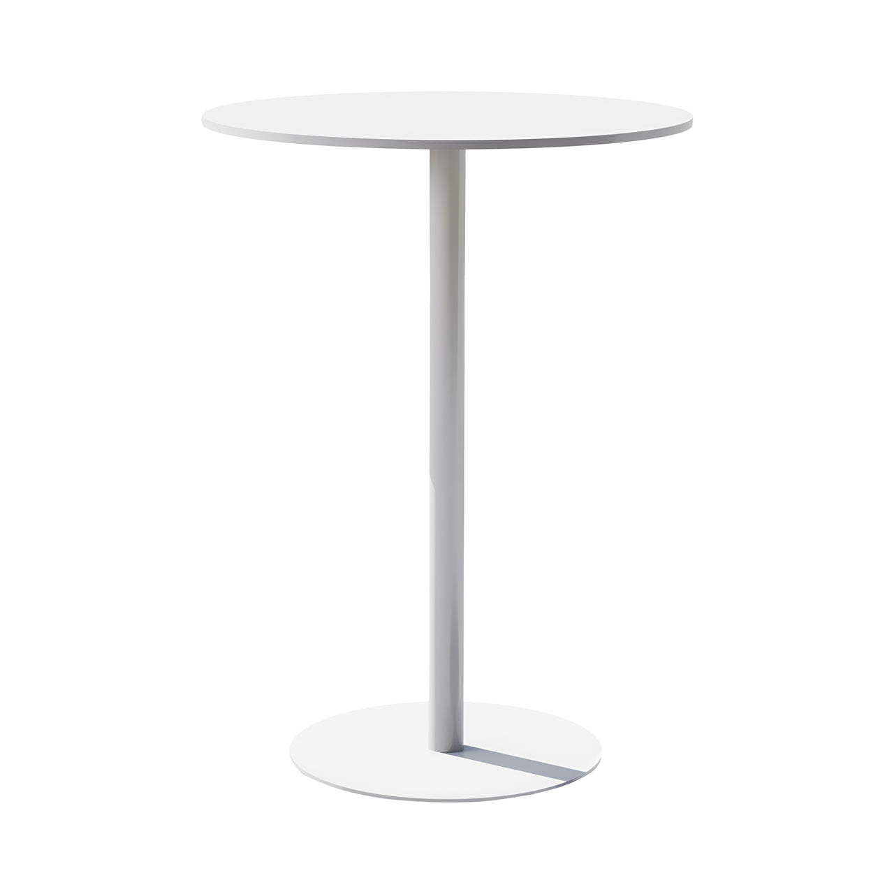 Simple Bar Table: Round + White
