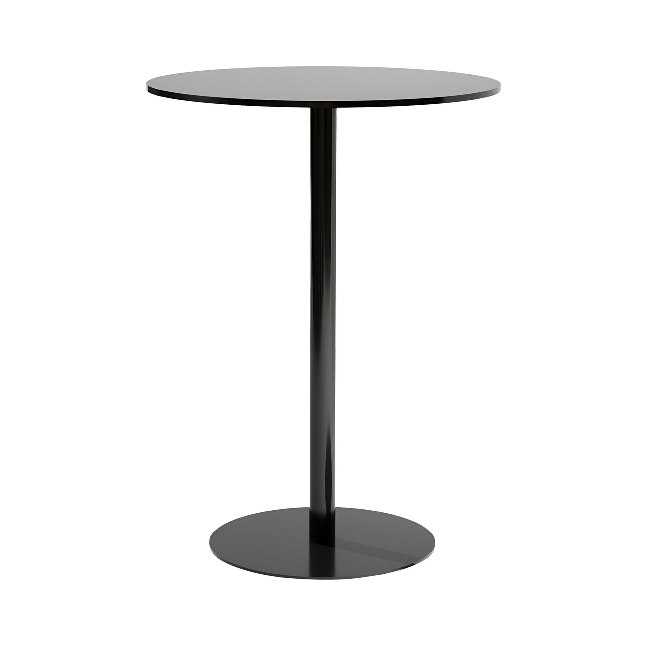 Simple Bar Table: Round + Black