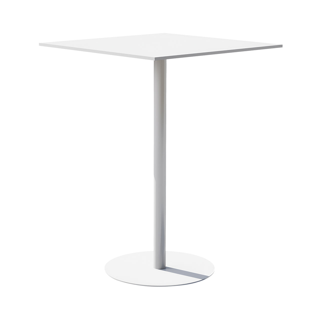 Simple Bar Table: Square + White