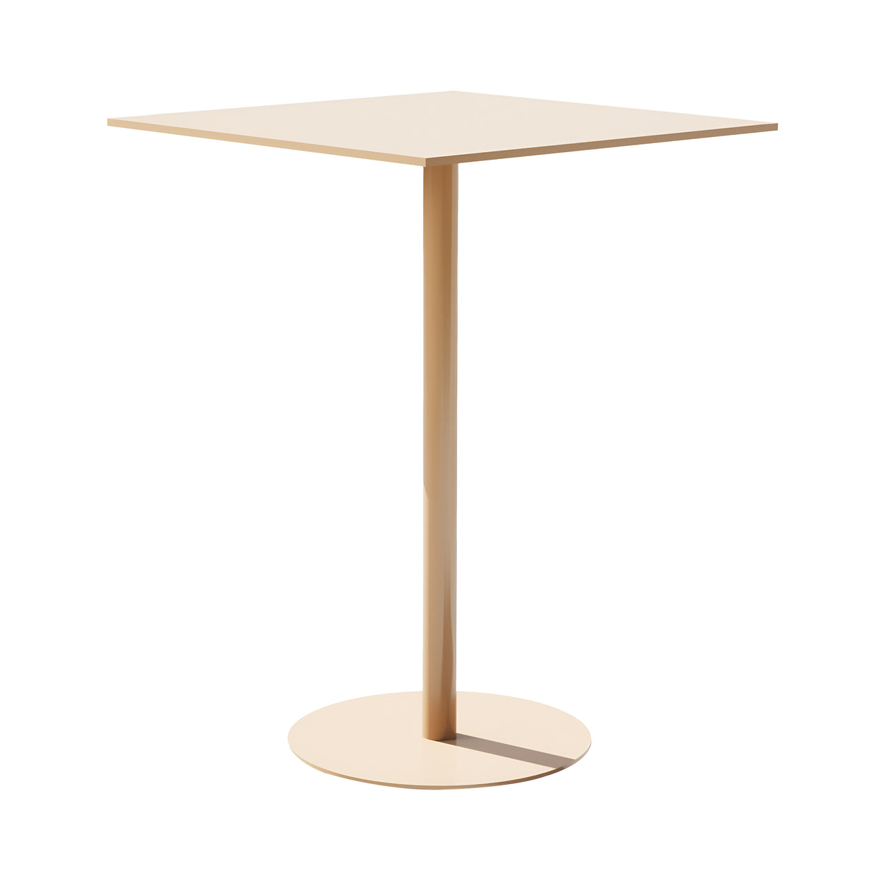 Simple Bar Table: Square + Tan