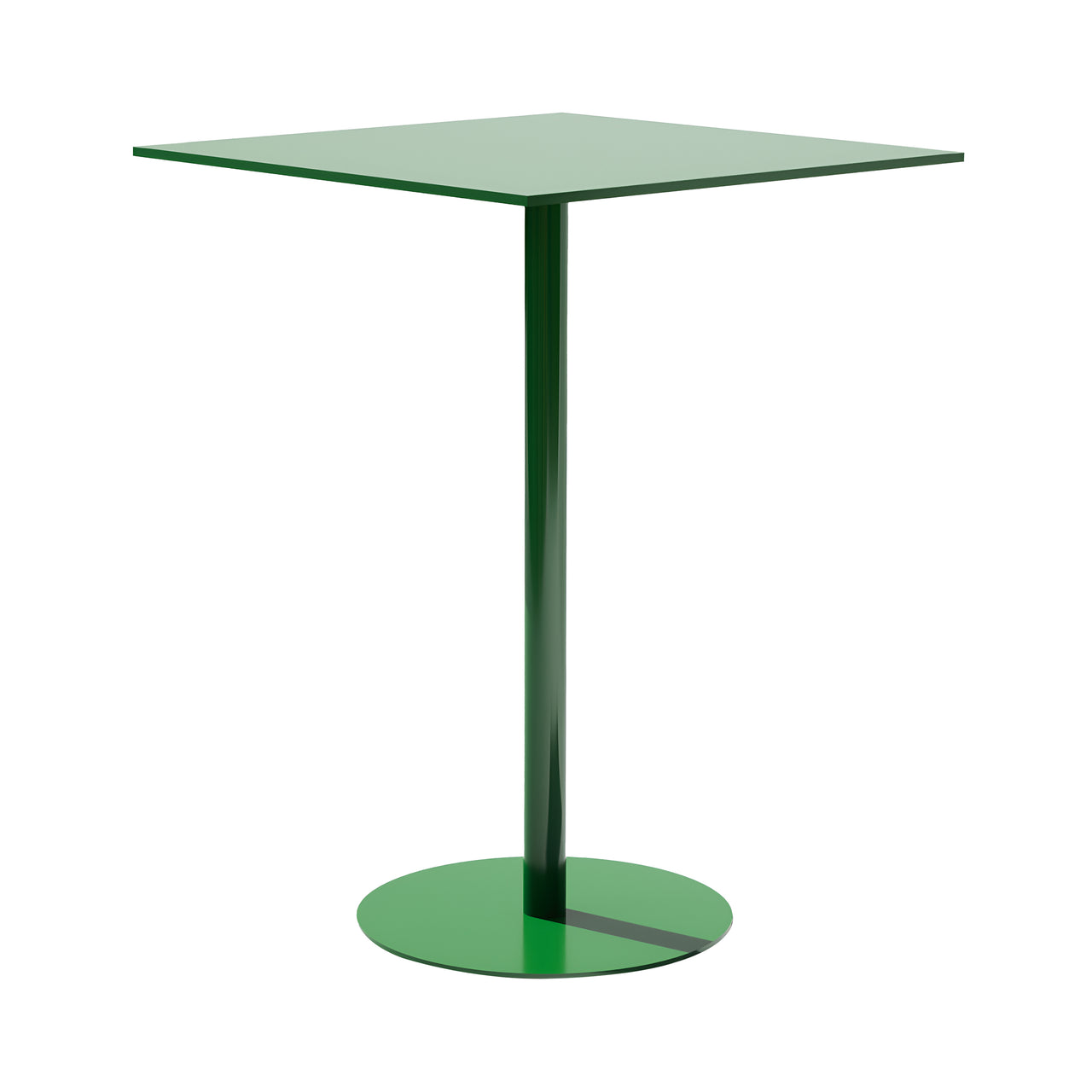 Simple Bar Table: Square + Green
