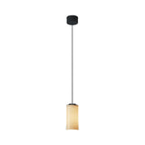 Cirio Simple Pendant Lamp: White Porcelain + Black