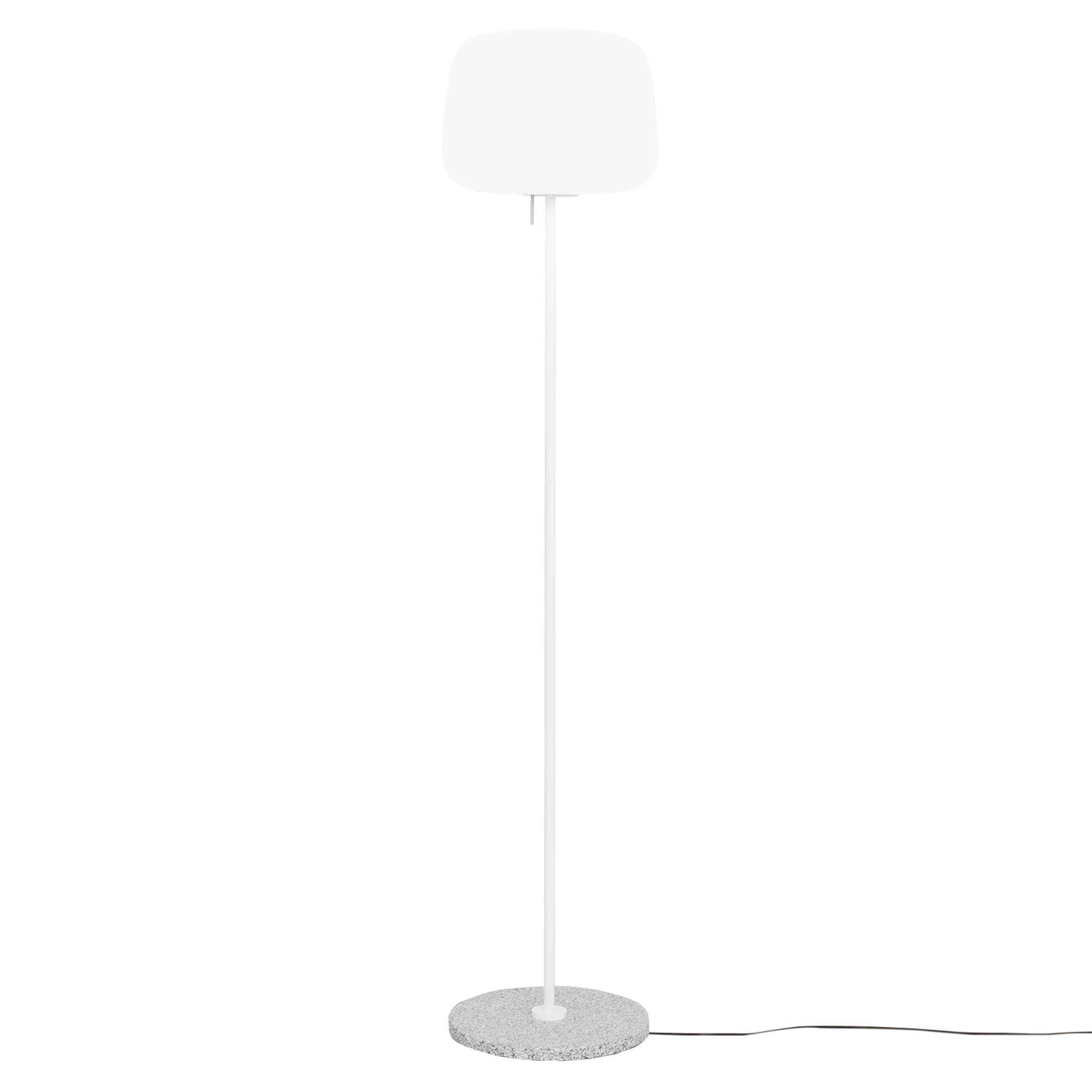 Soft Floor Light: White + Light Grey Granite