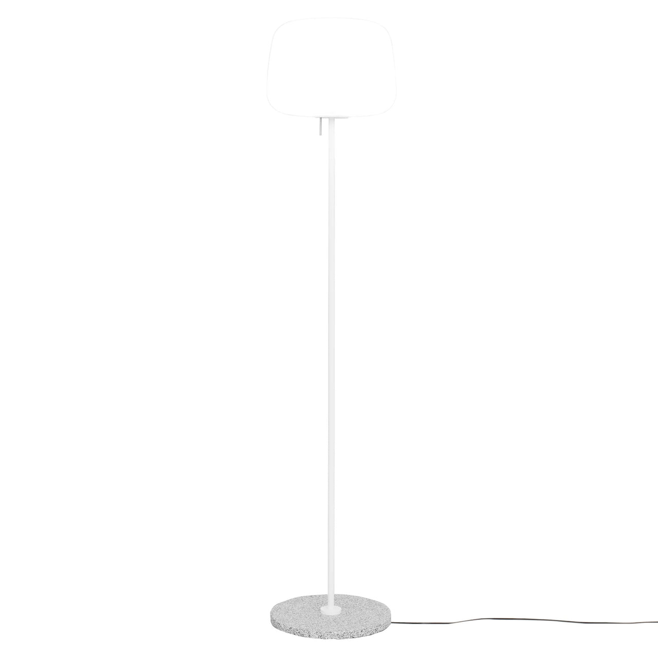 Soft Floor Light: White + Light Grey Granite