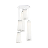 Solis Chandelier: Small + 5 + White