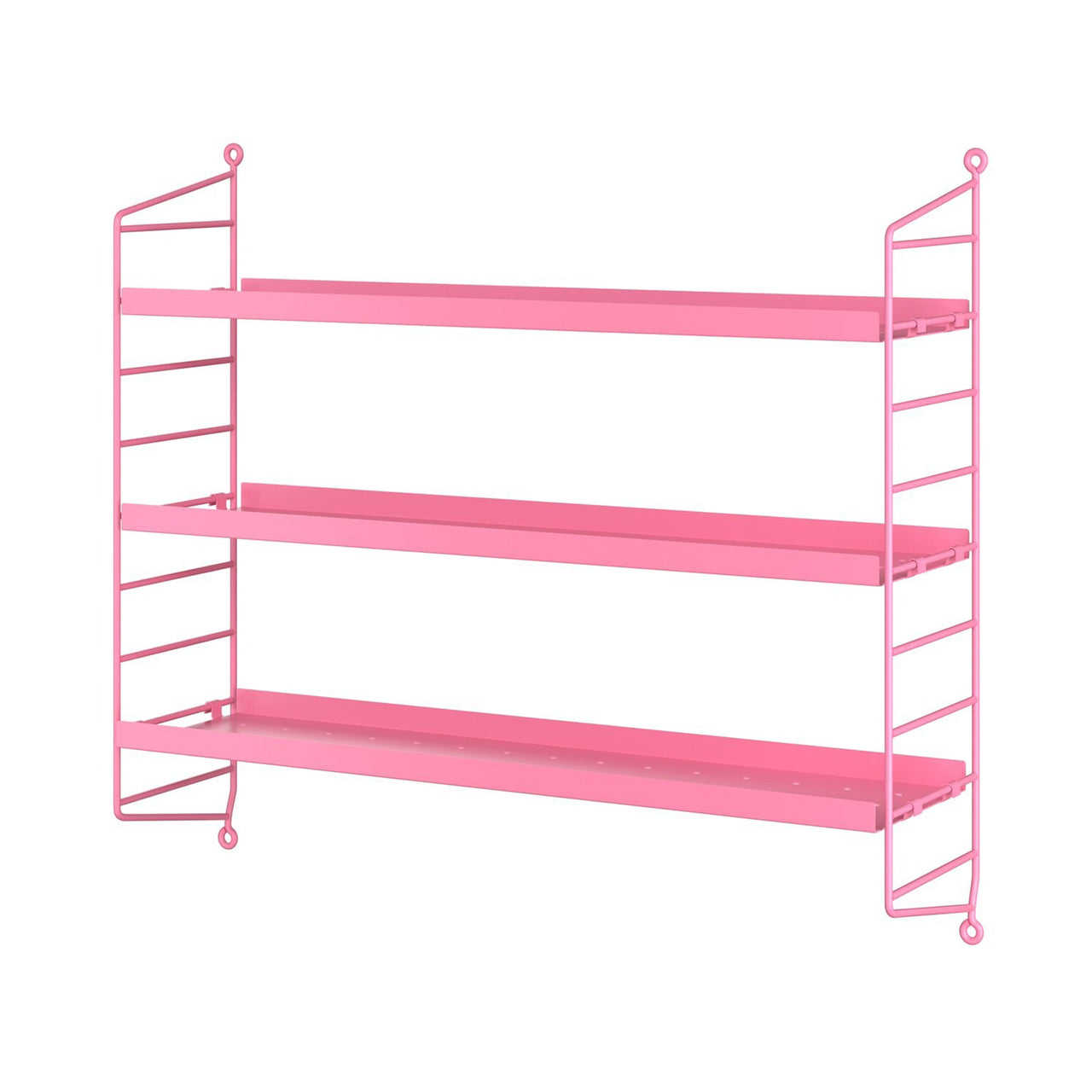 String Pocket Metal Shelving: Fuchsia