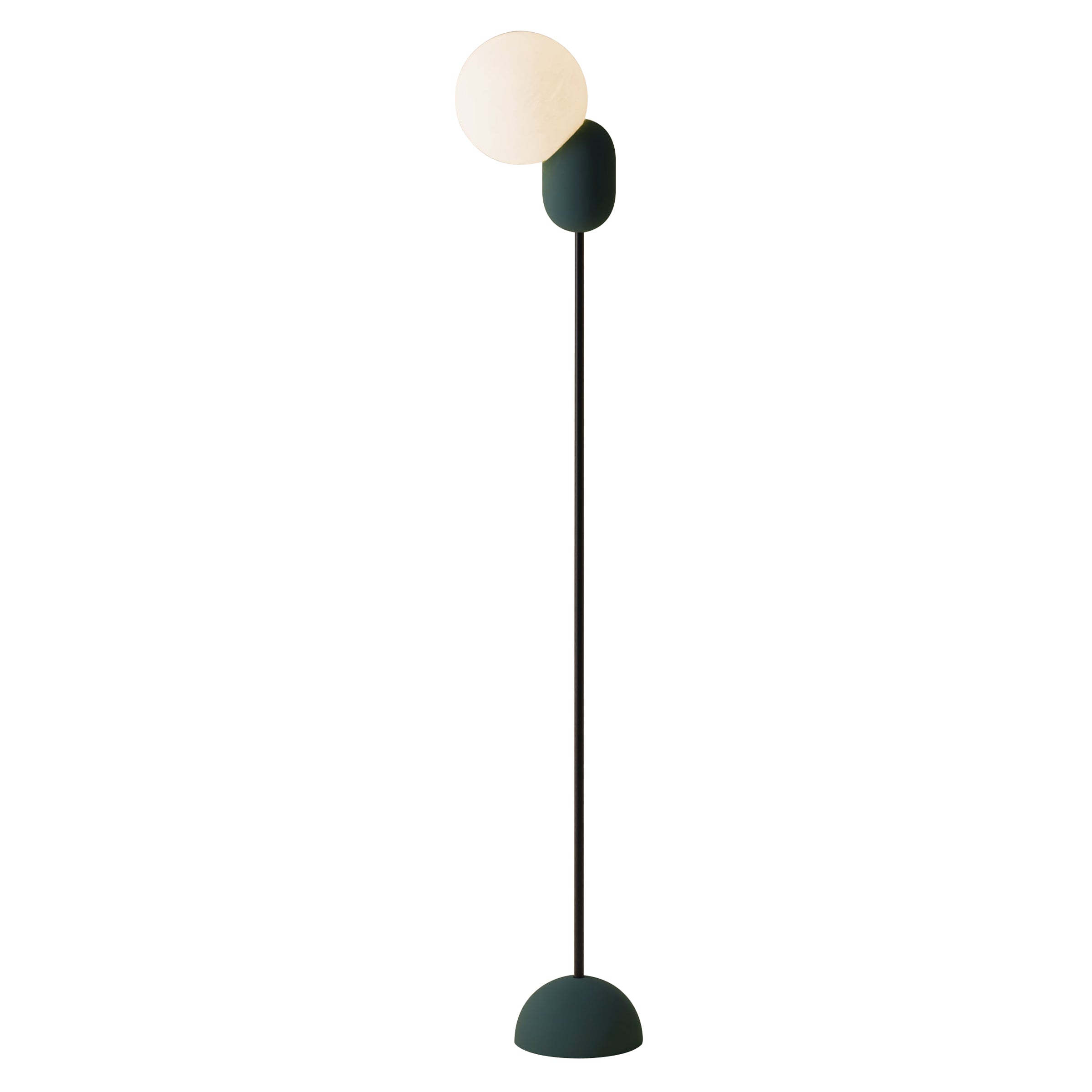 Cantilever Floor Light: Spruce + Black
