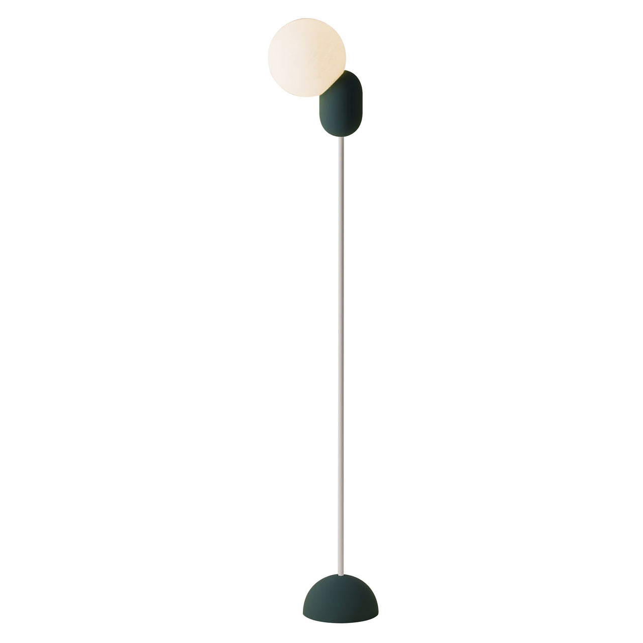 Cantilever Floor Light: Spruce + White