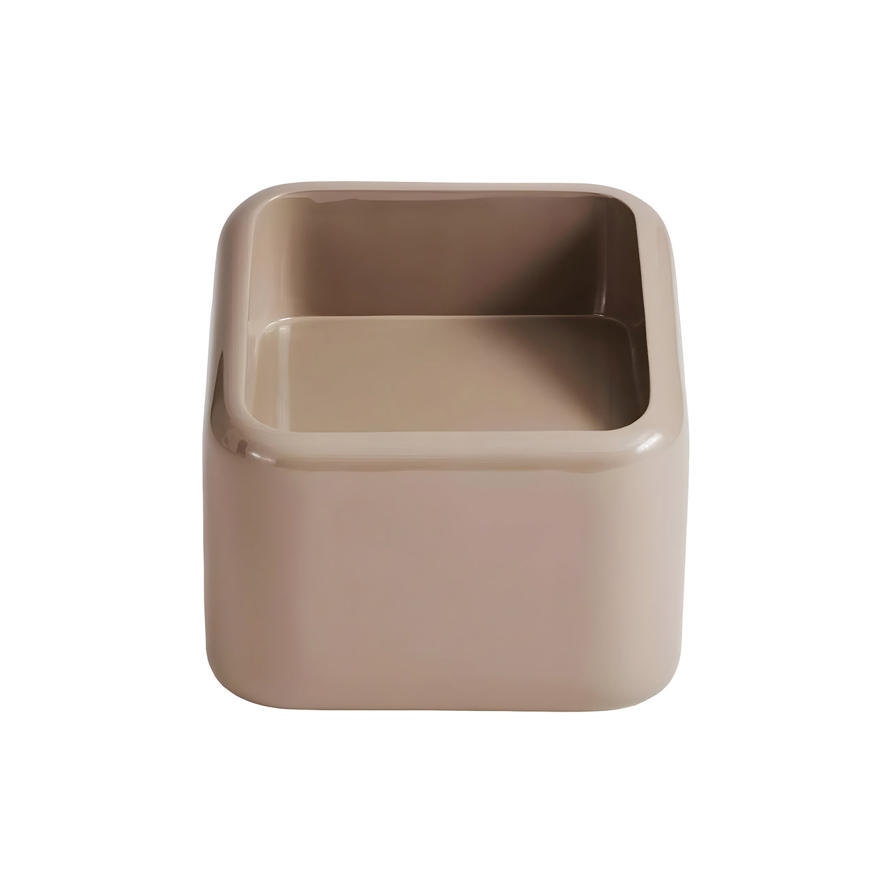 Angled Module Coffee Table: Brown