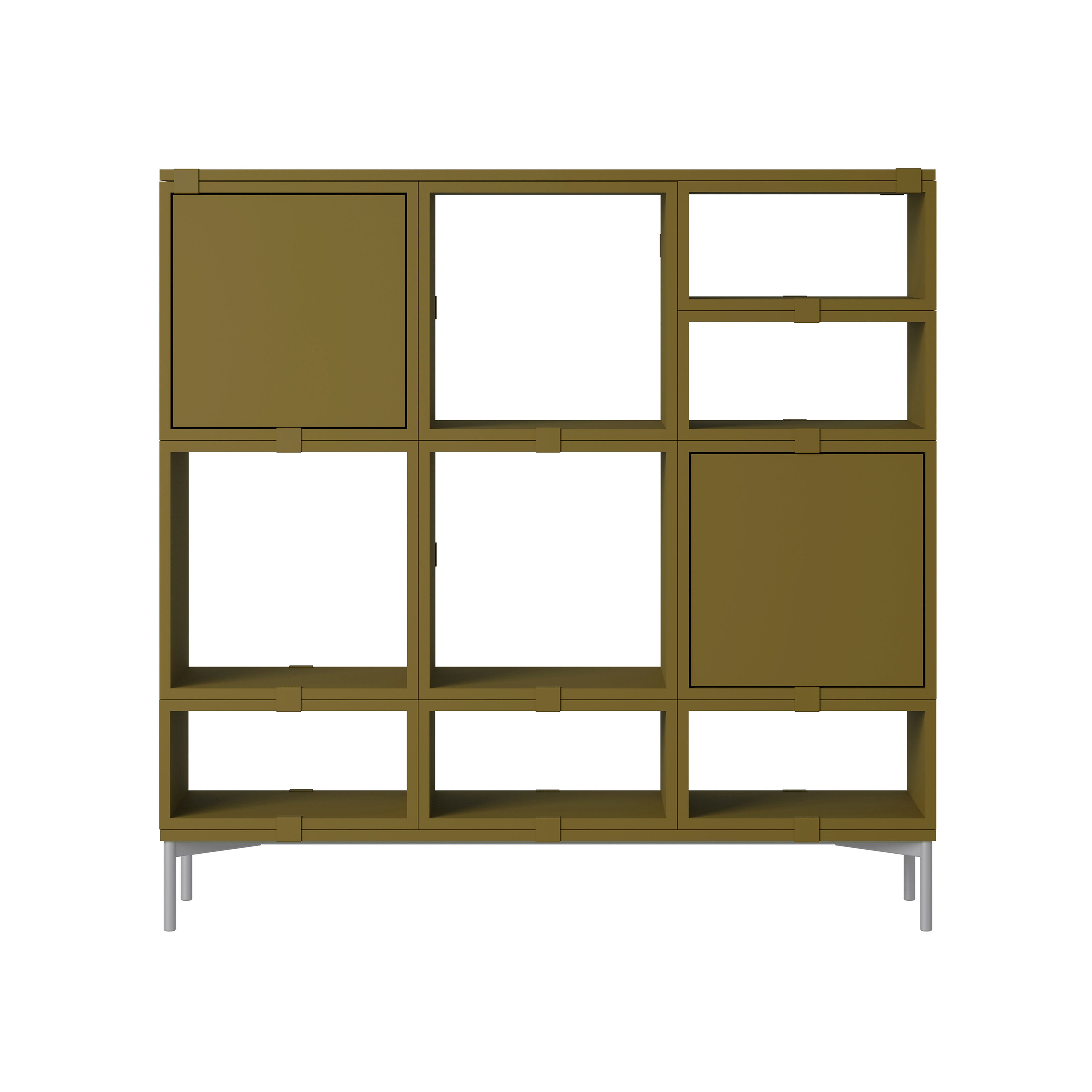 Stacked Storage System: Hallway + Configuration 3 + Brown Green