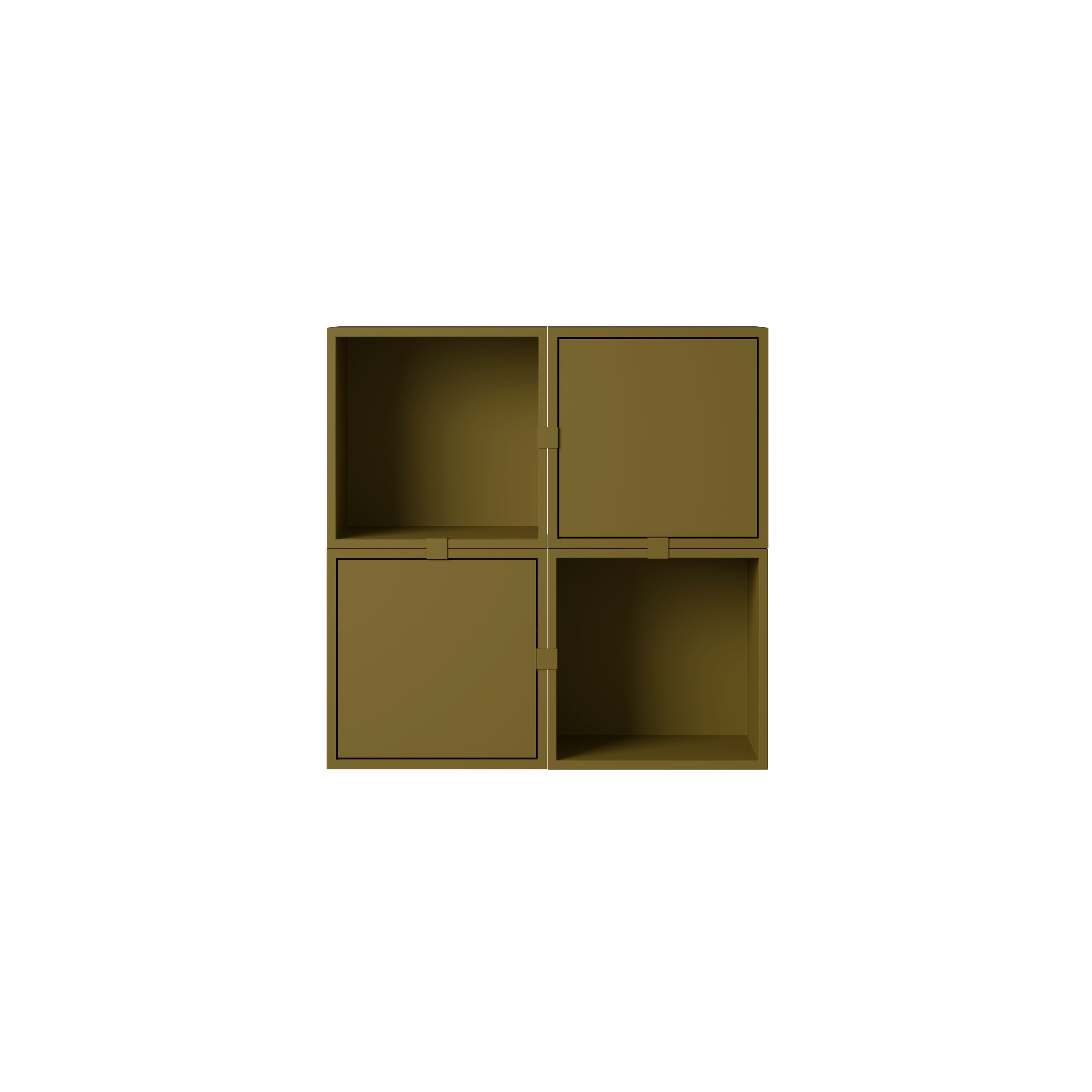 Stacked Storage System: Hallway + Configuration 4 + Brown Green