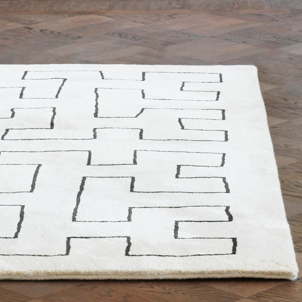 Maze Platinum Rug