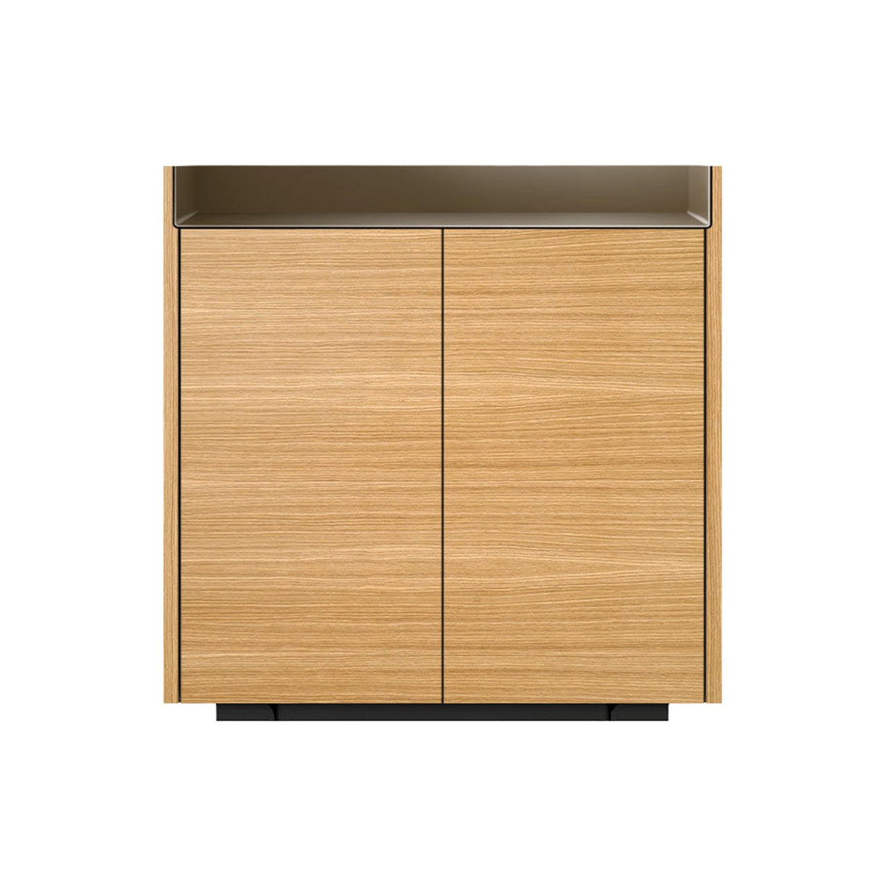 Stockholm STH011 Cupboard: Composition 1 + Super-Matt Oak + Anodized Aluminum Bronze + Black