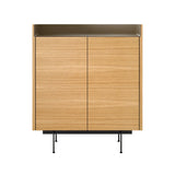 Stockholm STH011 Cupboard: Composition 2 + Super-Matt Oak + Anodized Aluminum Bronze + Black